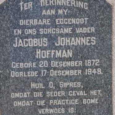 HOFFMAN Jacobus Johannes 1872-1948