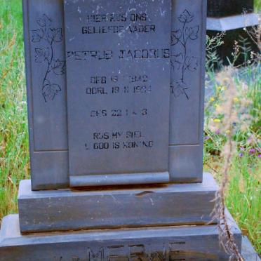 MERWE Petrus Jacobus, v.d. 1842-1934