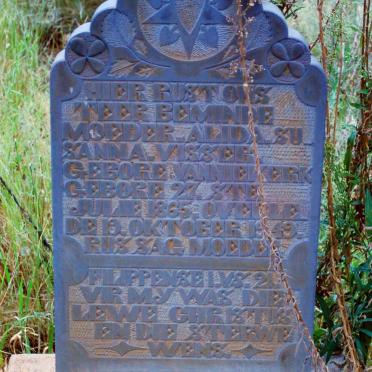 NIEKERK Alida Susanna, van 1865-1949