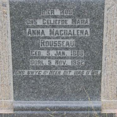 ROUSSEAU Anna Magdalena 1888-1952
