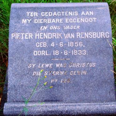 RENSBURG Pieter Hendrik, van 1856-1933