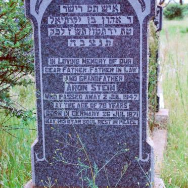 STEIN Aron 1871-1947