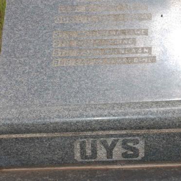 UYS Louisa Maria nee SMIT 1889-1944 