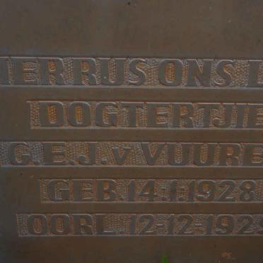 VUUREN G.E.J., van 1928-1929