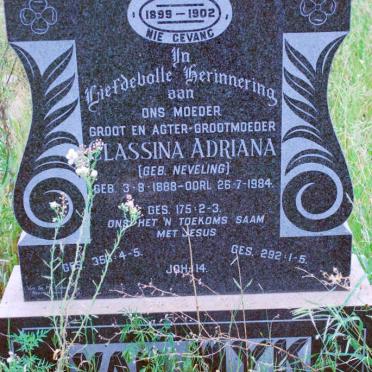 WYK Clasinna Adriana, van nee NEVELING 1888-1984