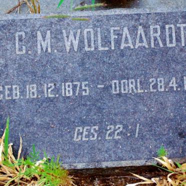 WOLFAARDT C.M. 1875-1953