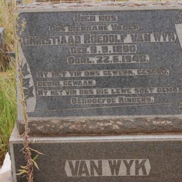 WYK Christiaan Roedolf, van 1890-1949