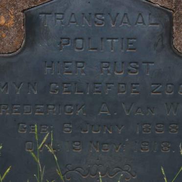 WYK Frederik A., van 1898-1918