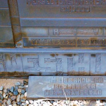 WESTHUIZEN, v.d. Petrus 1876-1945 :: OBERHOLSER M.