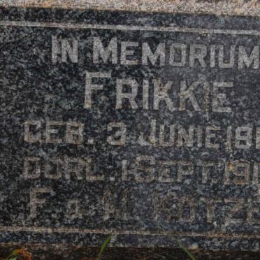 KOTZE Frikkie 1919-1919