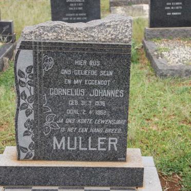 MULLER Cornelius Johannes 1936-1962