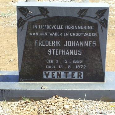 VENTER Frederik Johannes Stephanus 1889-1972