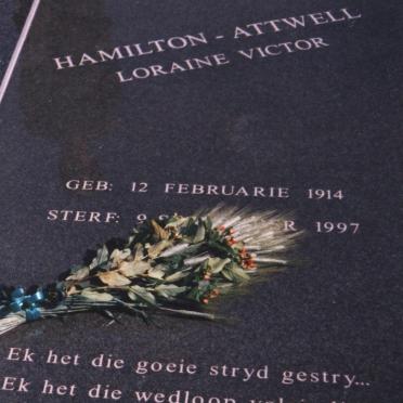 ATTWELL Loraine Victor, HAMILTON 1914-1997