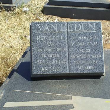 EEDEN Pieter Johan Andries, van 1949-1994