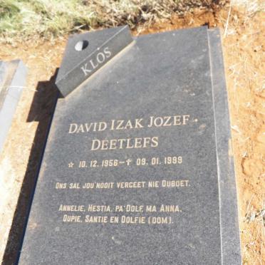 DEETLEFS David Izak Jozef 1956-1999