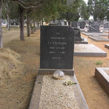 PLESSIS F.L.A., du 1907-1969