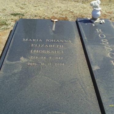 ROSSOUW Maria Johanna Elizabeth 1942-2004