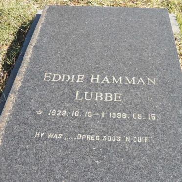 LUBBE Eddie Hamman 1929-1996 