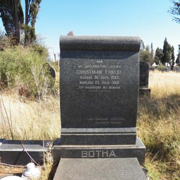 BOTHA Christiaan Ernest 1893-1949 :: VAN VUUREN Mimmie voorheen BOTHA nee BOSMAN 1904-1967 _1