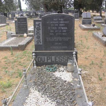 PLESSIS Petrus Hendrik, du 1901-1957