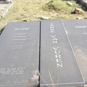 VUREN Gert Pieter, Janse van 1926-2006 & Susanna Catherina Josephina VAN WYK 1928-1994 
