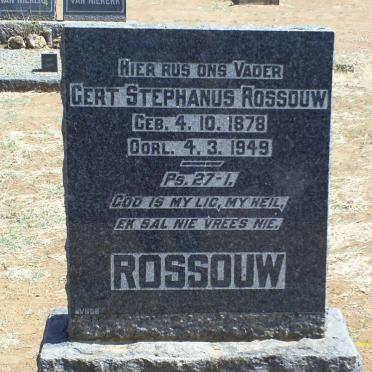 ROSSOUW Gert Stephanus 1878-1949