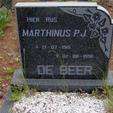 BEER Marthinus P.J., de 1915-1996