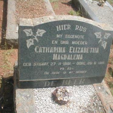BEER Catharina Elizabetha Magdalena, de nee STUART 1891-1961