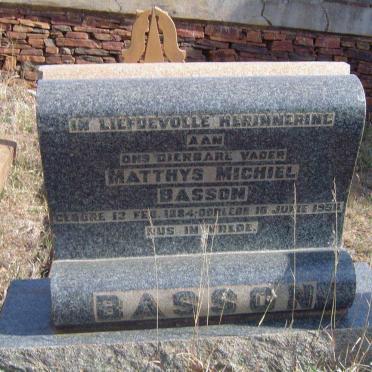 BASSON Matthys Michiel 1884-1958