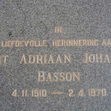 BASSON Gert Adriaan Johannes 1910-1970