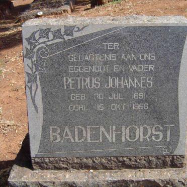 BADENHORST Petrus Johannes 1891-1956