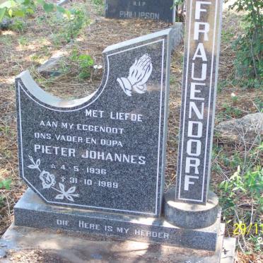 FRAUENDORF Pieter Johannes 1936-1989