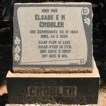 GROBLER Elsabe E.M. nee GERMISHUYS 1884-1956
