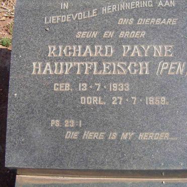 HAUPTFLEISCH Richard Payne 1933-1959
