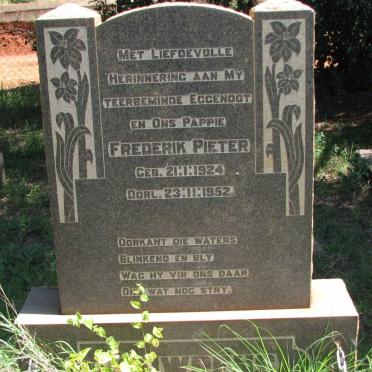 LOUWRENS Frederik Pieter 1924-1952