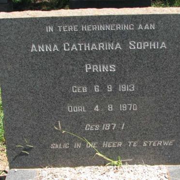 PRINS Anna Catharina Sophia 1913-1970