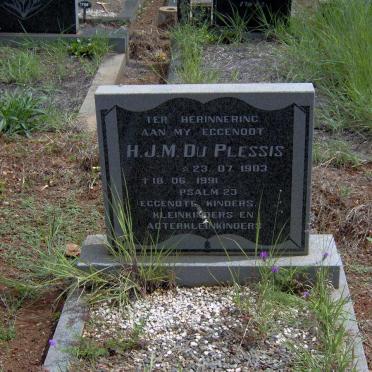 PLESSIS H.J.M., du 1903-1991