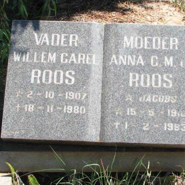 ROOS Willem Carel 1907-1980 &amp; Anna C.M.J. JACOBS 1910-1983