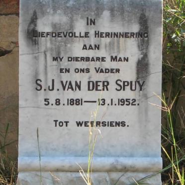 SPUY S.J., van der 1881-1952
