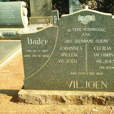 VILJOEN Johannes Willem 1877-1956 &amp; Cecilia Jacomina BLIGNAUT ??-??