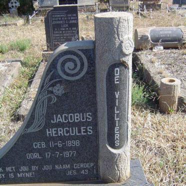 VILLIERS Jacobus Hercules, de 1898-1977