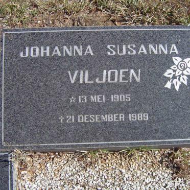 VILJOEN Johanna Susanna 1905-1989