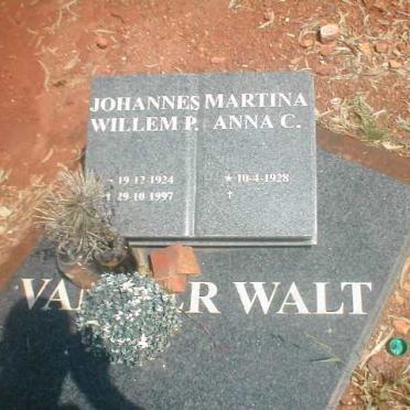 WALT Johannes Willem P., van der 1924-1997 &amp; Martina Anna C 1928-
