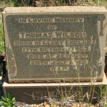 WILSON Thomas 1863-1943