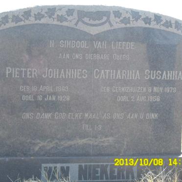 NIEKERK Pieter Johannes, van 1869-1928 &amp; Catharina Susanna GERMISHUIZEN 1873-1958