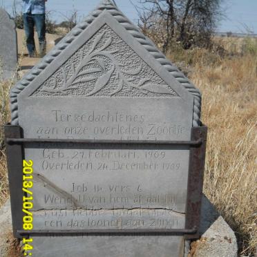 NIEKERK Izak David, van 1909-1909