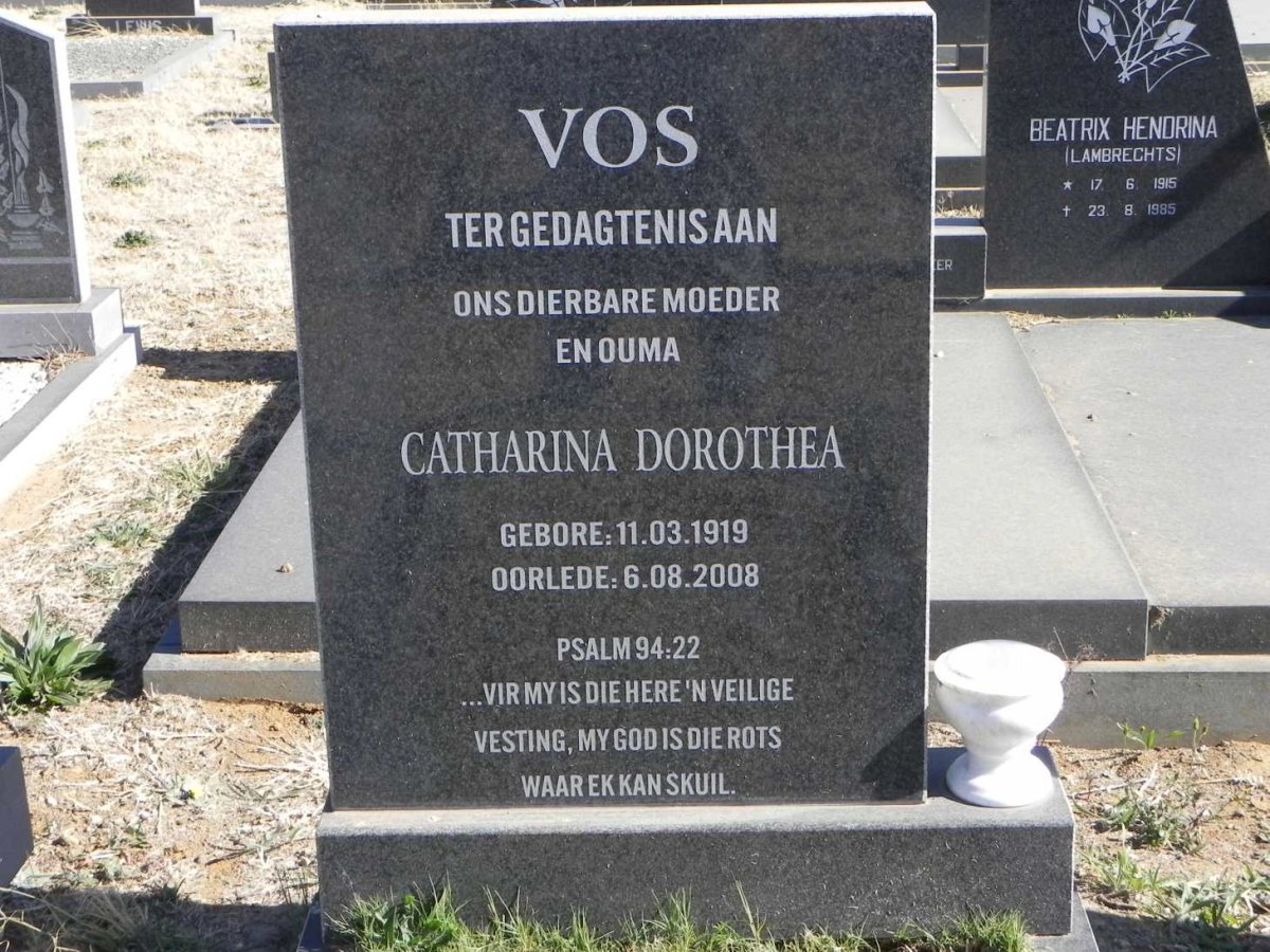 VOS Catharina Dorothea 1919-2008