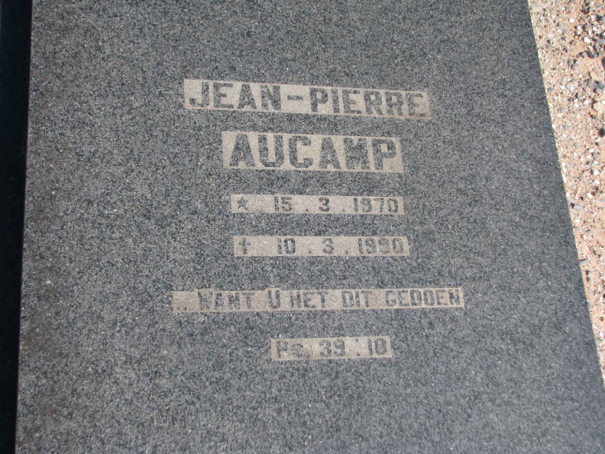 AUCAMP Jean-Pierre 1970-1990