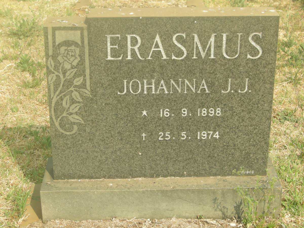 ERASMUS Johanna J.J. 1898-1974