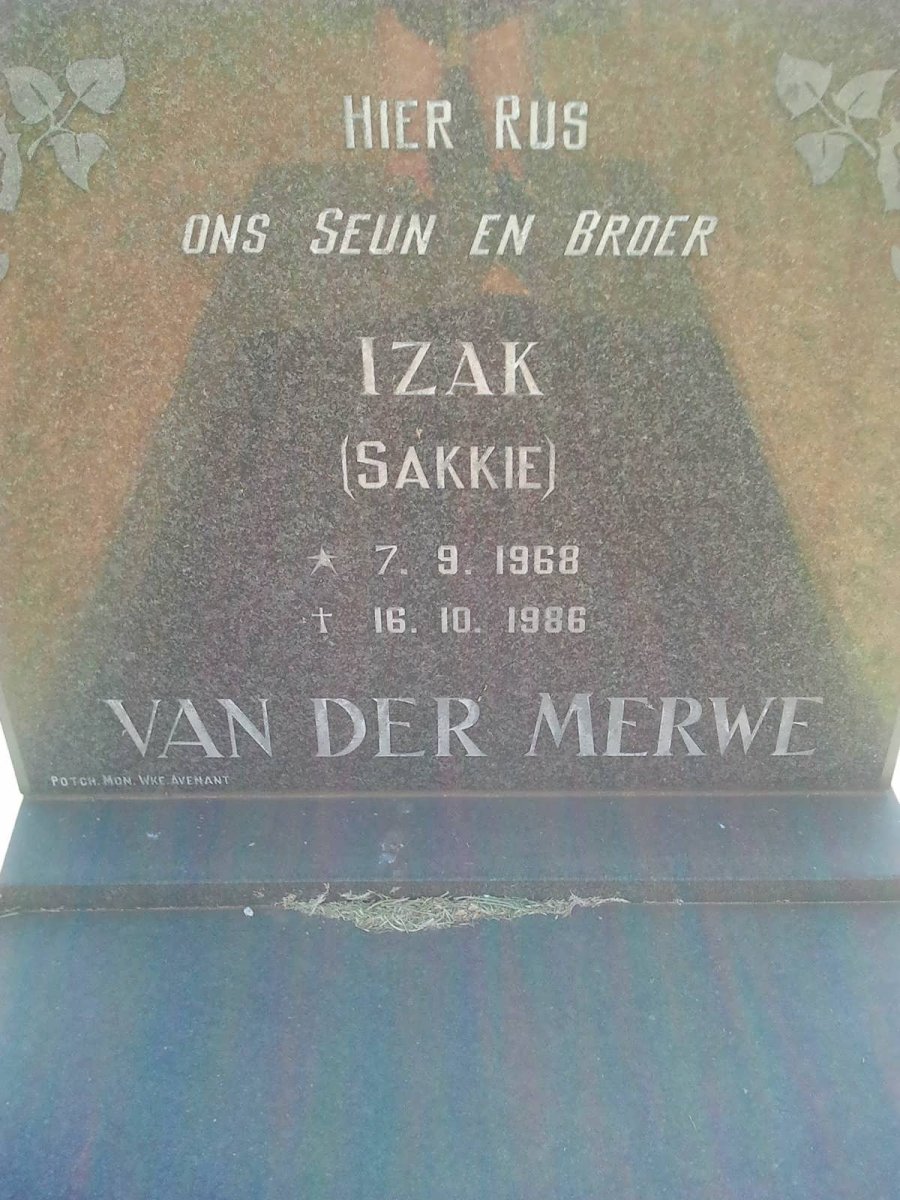 MERWE Izak, van der 1968-1986